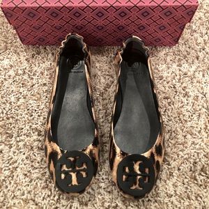 Tory Burch Minnie ballet flat leopard